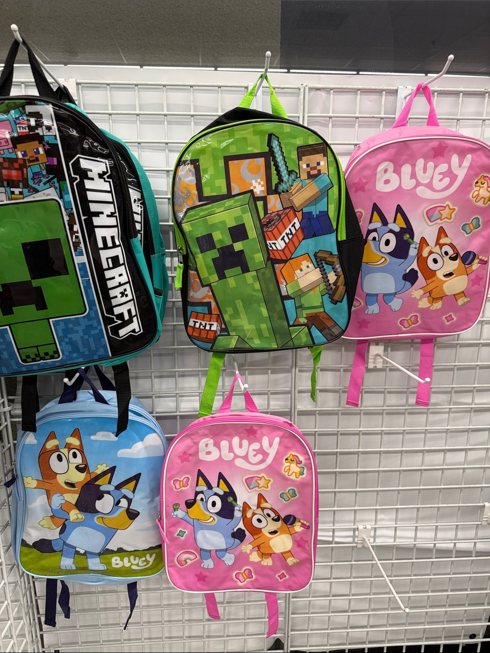 Cartoon Network Minecraft Creeper Green Kids Backpack